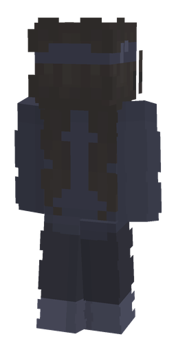 Black skin: body, back render
