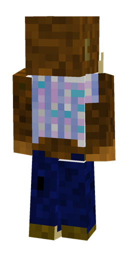 Blue skin: body, back render