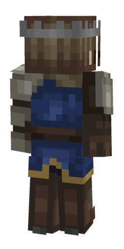 Blue skin: body, back render