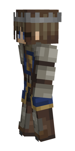 Blue skin: body, left side render