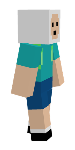 Blue skin: body, right side render
