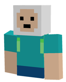 Blue skin: bust render