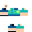 Blue skin: raw texture render