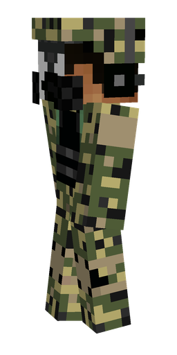 Black skin: body, left side render