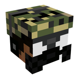 Black skin: head render