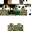 Black skin: raw texture render