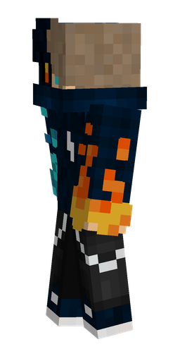 Black skin: body, left side render