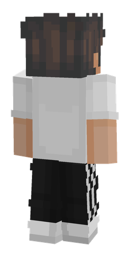 Black skin: body, back render