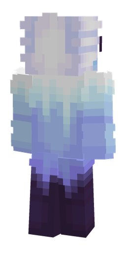 Blue skin: body, back render
