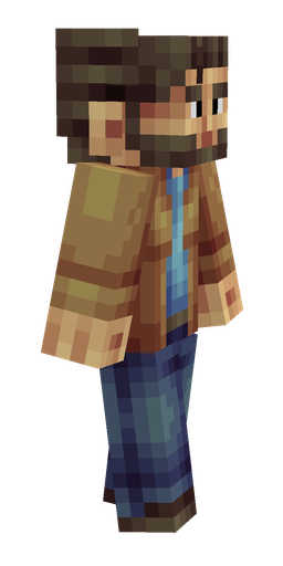 Blue skin: body, right side render