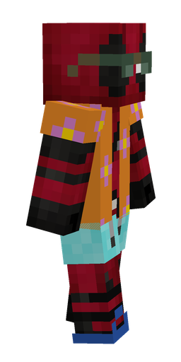 Black skin: body, right side render