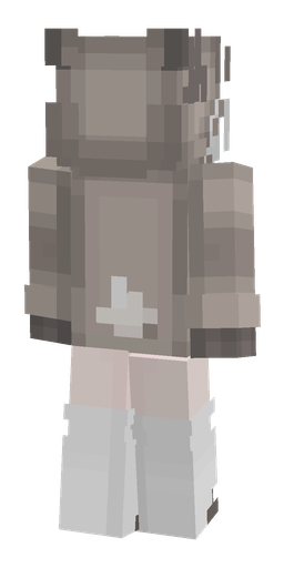 Gray skin: body, back render