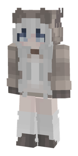 Gray skin: body, front render