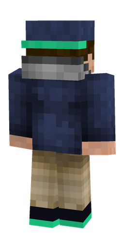 Black skin: body, back render