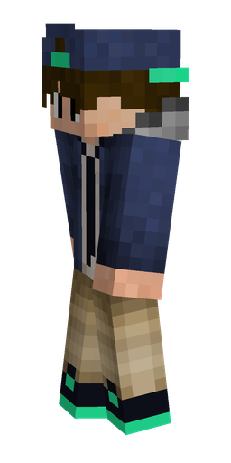 Black skin: body, left side render