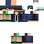 Black skin: raw texture render