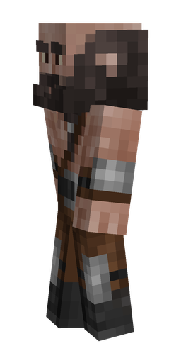 Black skin: body, left side render