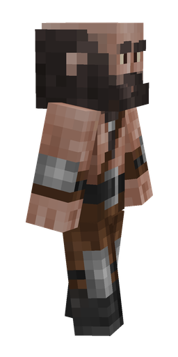 Black skin: body, right side render