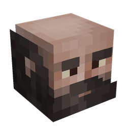 Black skin: head render