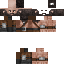 Black skin: raw texture render