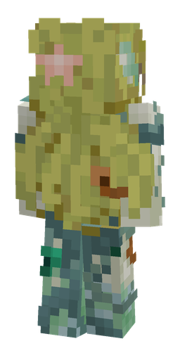 Blue skin: body, back render