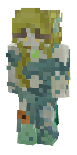 Blue skin: body, front render