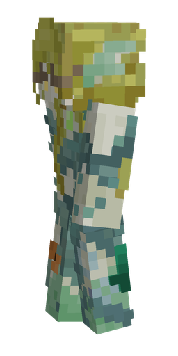 Blue skin: body, left side render