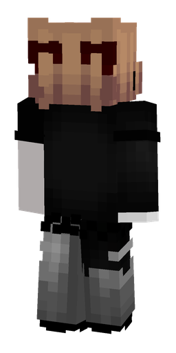 Black skin: body, back render