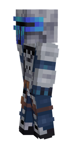 Black skin: body, left side render