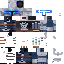 Black skin: raw texture render