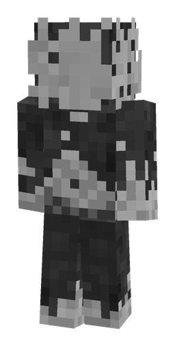 Black skin: body, back render