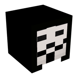 Black skin: head render