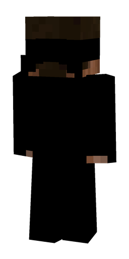 Black skin: body, back render