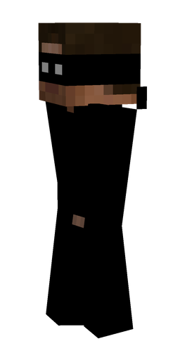 Black skin: body, left side render