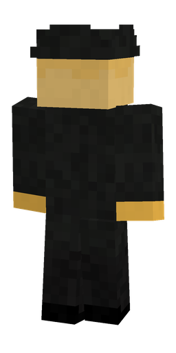 Black skin: body, back render