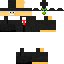 Black skin: raw texture render