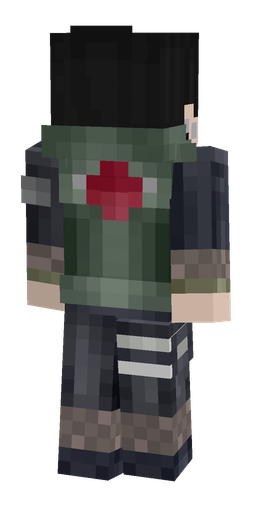Black skin: body, back render