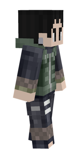 Black skin: body, right side render