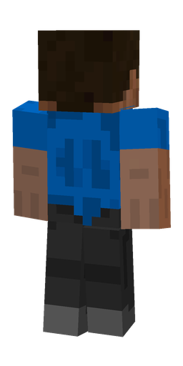 Black skin: body, back render