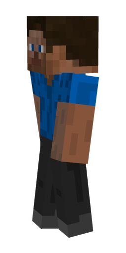 Black skin: body, left side render