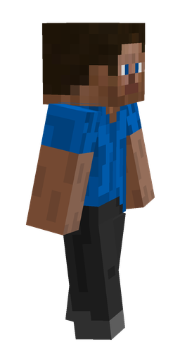 Black skin: body, right side render