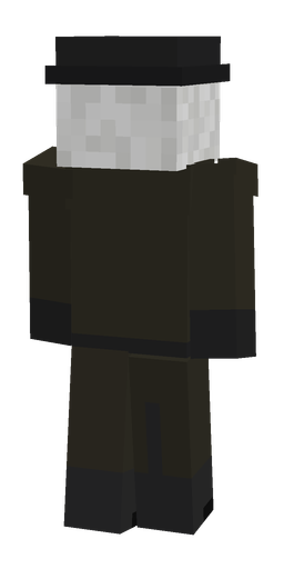 Black skin: body, back render