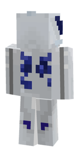 Blue skin: body, back render