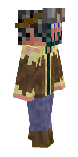 Blue skin: body, right side render