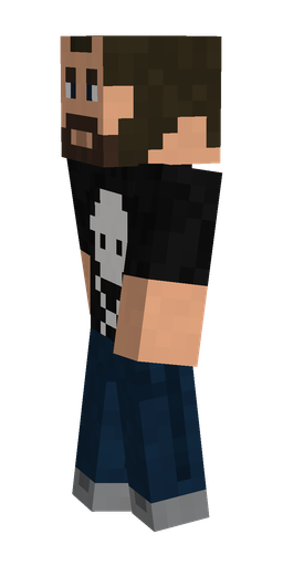 Black skin: body, left side render