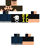 Black skin: raw texture render