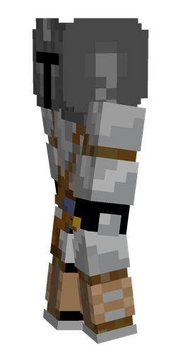 Black skin: body, left side render