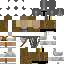 Black skin: raw texture render