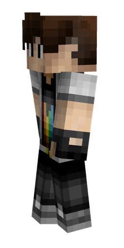 Black skin: body, left side render