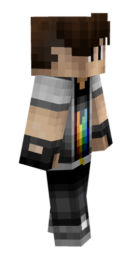 Black skin: body, right side render
